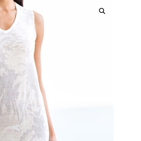 Kinross 100% Linen Tropical Print Dress in Pelican Multi NWT - Picture 3 of 14